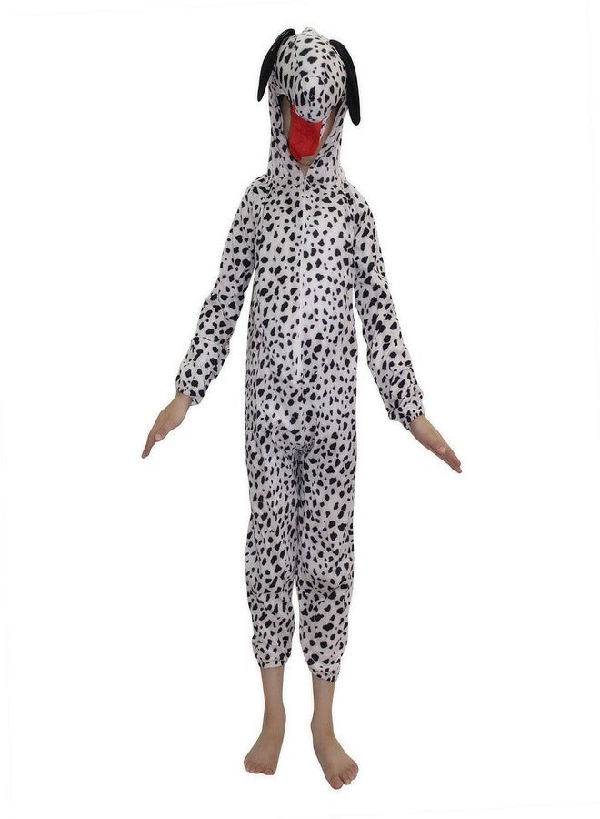 كاكو فانسي دريسيس زي تنكري على شكل كلب من الصوف للأطفال من كاكو - أسود وأبيض، 7-8 سنوات | زي تنكري على شكل حيوان للأولاد والبنات - Image 5